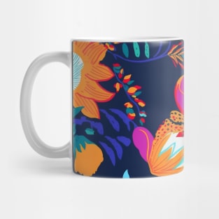 Colorful Flower Pattern V4 Mug